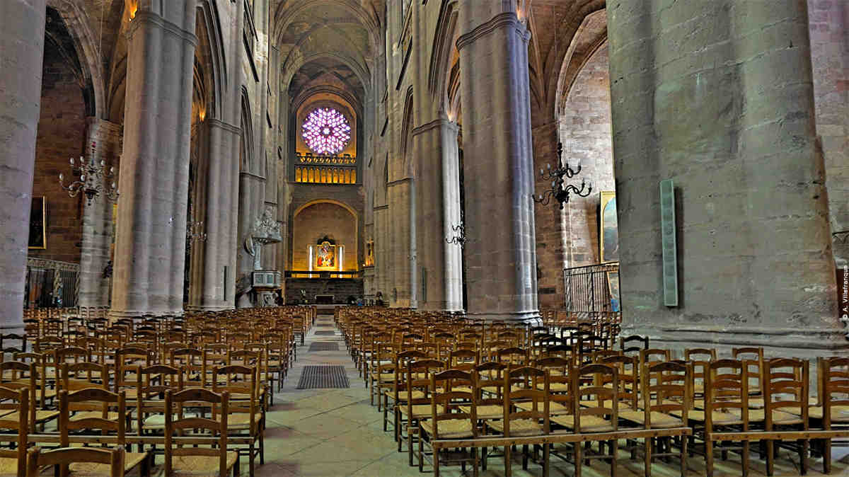 visite, panoramique, cathedrale, rodez